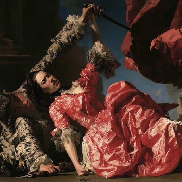 John Singleton Copley style, Midjourney V8.2, render 3 of 4