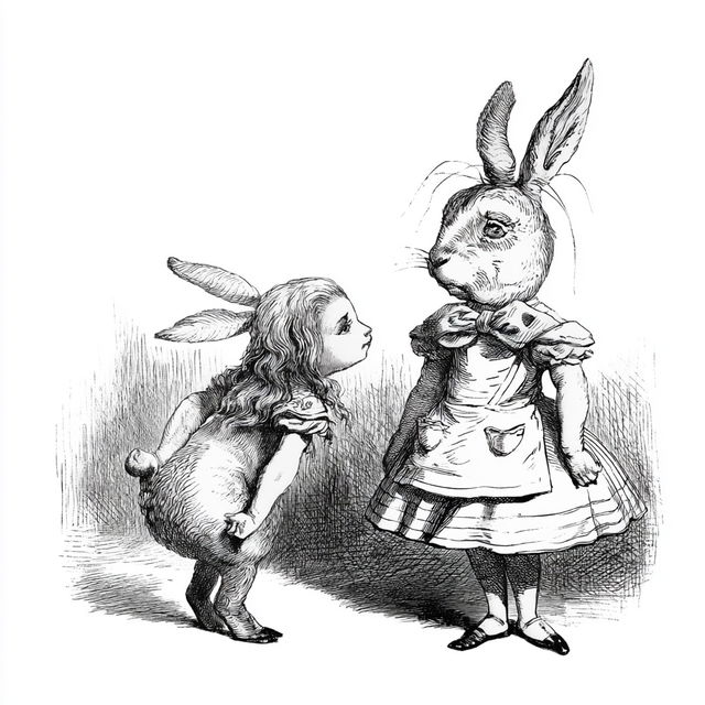 John Tenniel style, Midjourney V8.2, render 4 of 4
