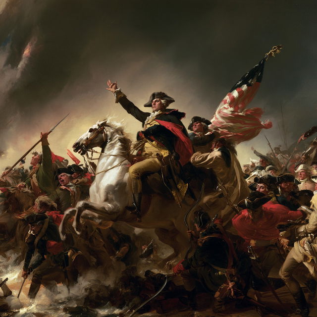 John Trumbull style, Midjourney V8.2, render 1 of 4
