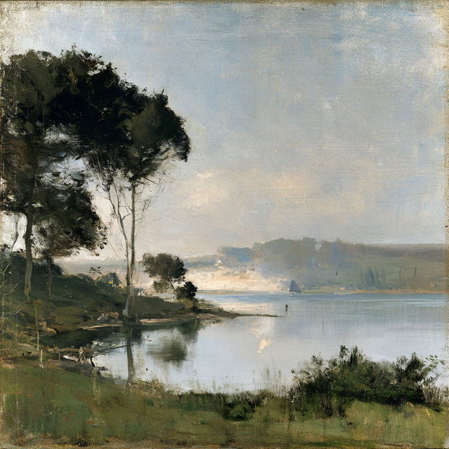 John Twachtman style, Midjourney V8.2, render 1 of 4