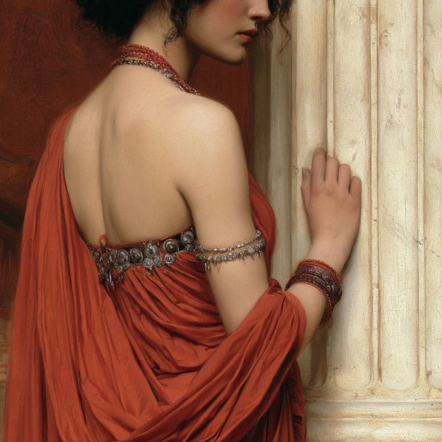 John William Godward style, Midjourney V8.2, render 2 of 4
