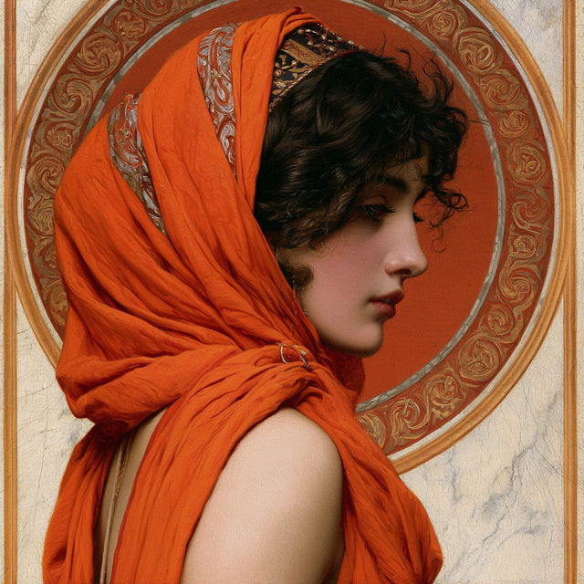 John William Godward style, Midjourney V8.2, render 4 of 4