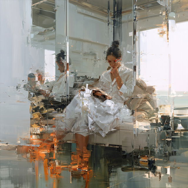 Johnny Morant style, Midjourney V8.2, render 2 of 4