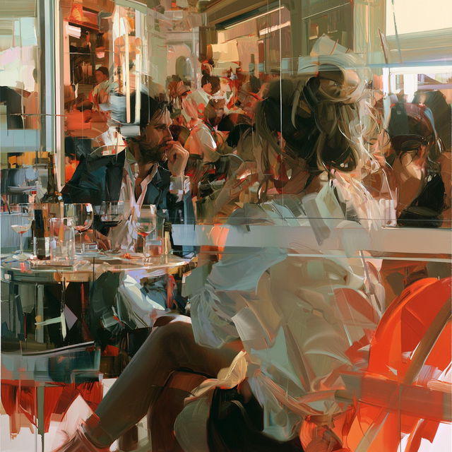 Johnny Morant style, Midjourney V8.2, render 1 of 4