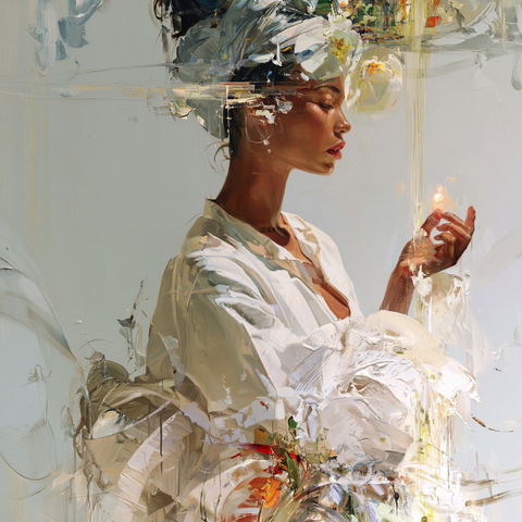 Johnny Morant style (Painters), Midjourney V8.2