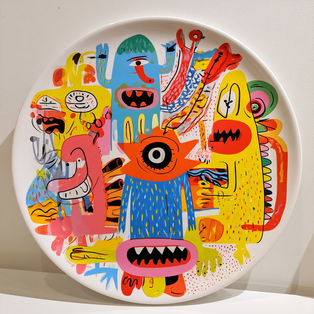 Jon Burgerman style, Midjourney V8.2, render 2 of 4