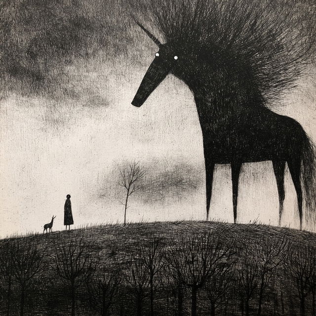 Jon Carling style, Midjourney V8.2, render 3 of 4