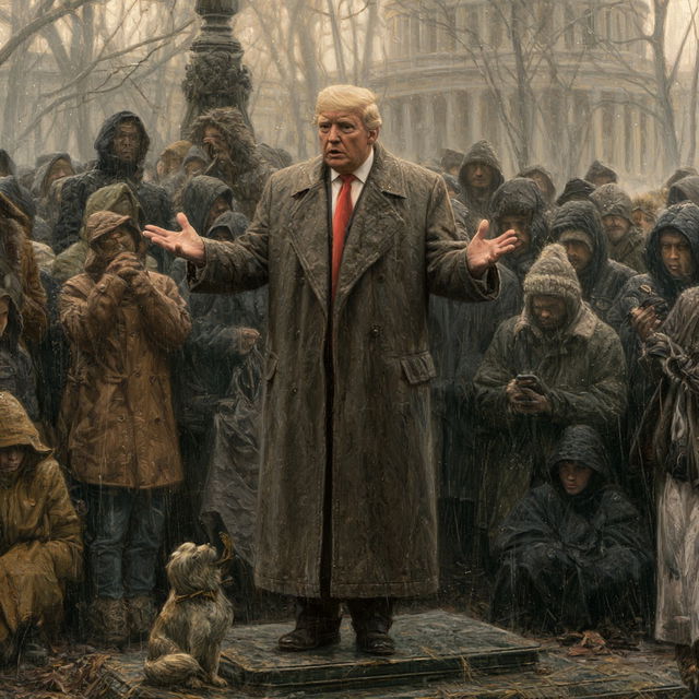 Jon McNaughton style, Midjourney V8.2, render 2 of 4