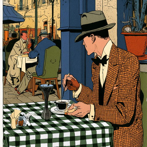 Joost Swarte style (Illustrators), Midjourney V8.2