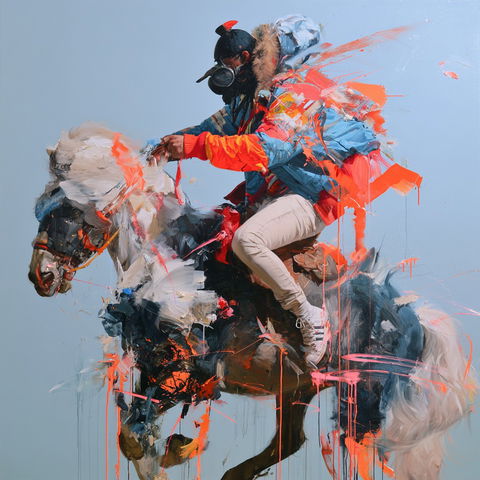 Joram Roukes style (Painters), Midjourney V8.2