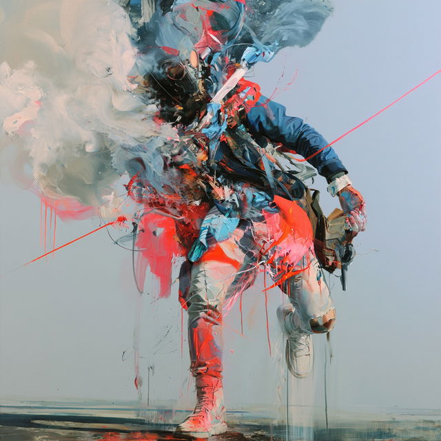 Joram Roukes style, Midjourney V8.2, render 3 of 4
