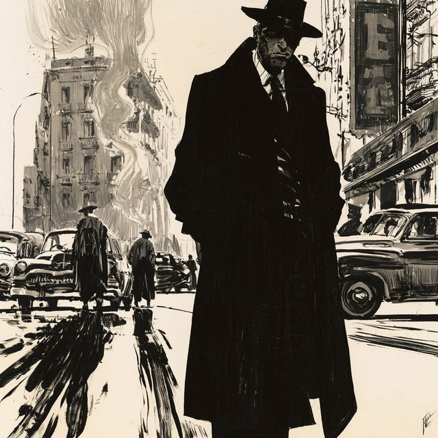 Jordi Bernet style, Midjourney V8.2, render 2 of 4