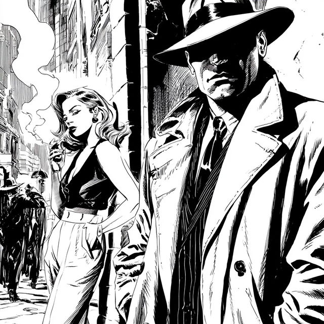 Jordi Bernet style, Midjourney V8.2, render 1 of 4