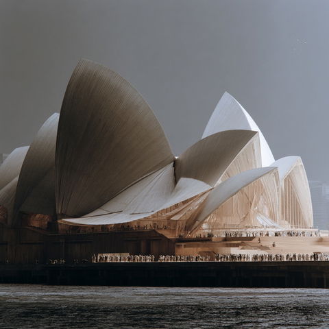 Jorn Utzon style (Architects), Midjourney V8.2