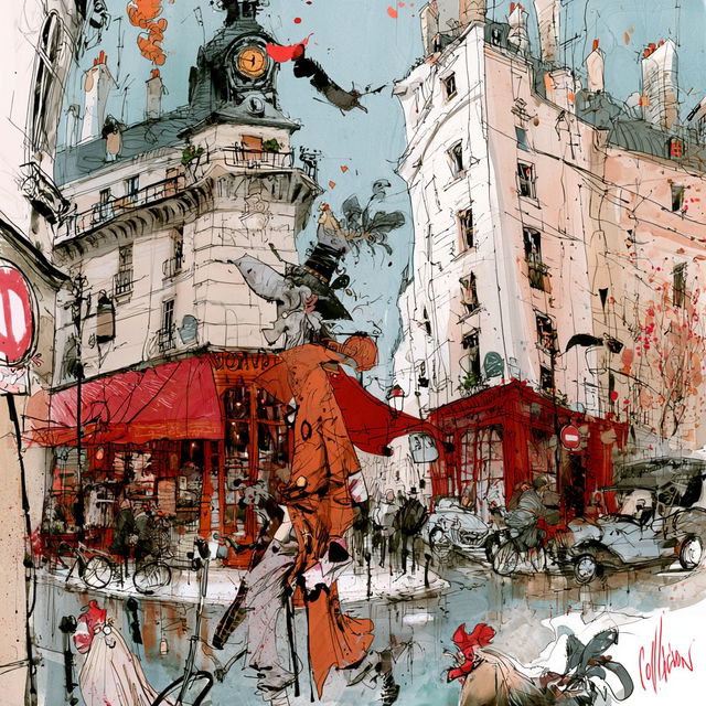 Jos Collignon style, Midjourney V8.2, render 3 of 4