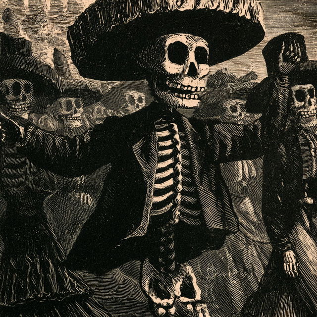 Jose Guadalupe Posada style, Midjourney V8.2, render 4 of 4
