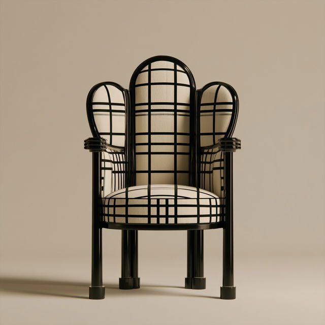 Josef Hoffmann style, Midjourney V8.2, render 2 of 4