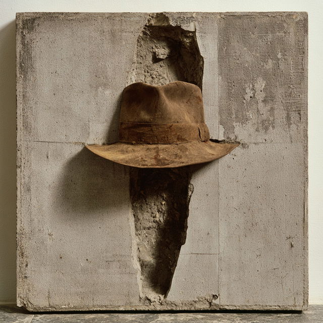Joseph Beuys style, Midjourney V8.2, render 3 of 4