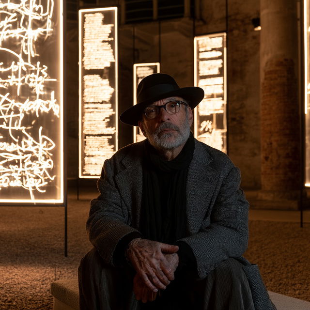 Joseph Kosuth style, Midjourney V8.2, render 2 of 4