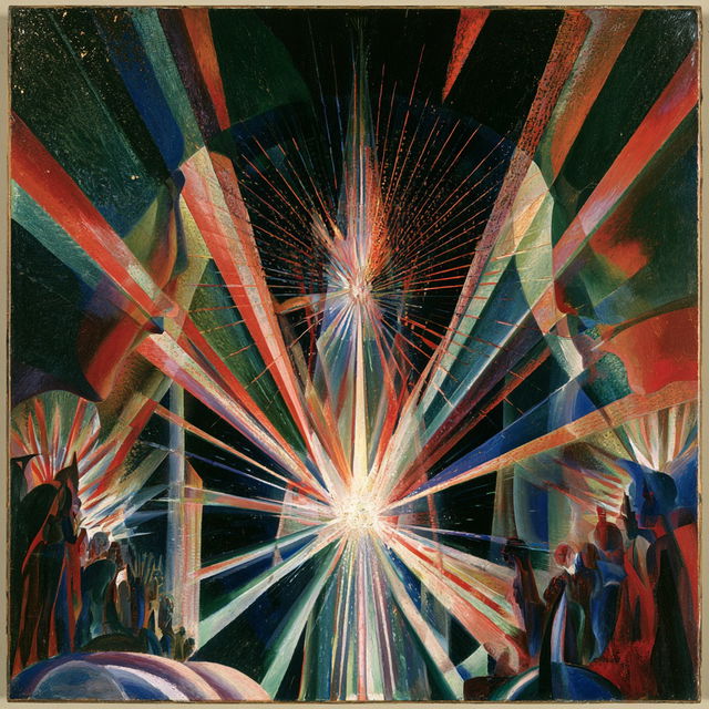 Joseph Stella style, Midjourney V8.2, render 4 of 4