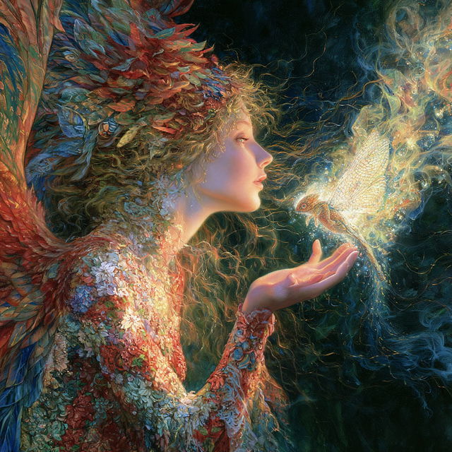 Josephine Wall style, Midjourney V8.2, render 4 of 4