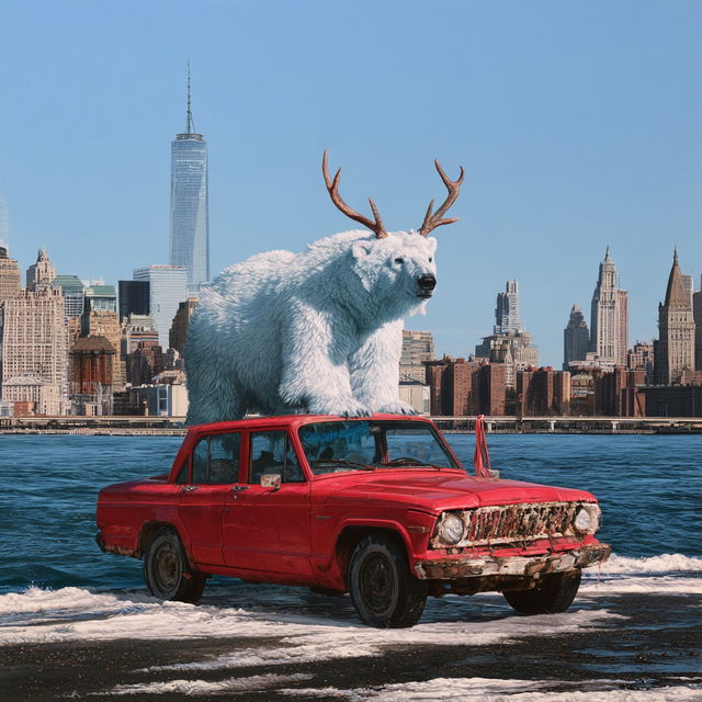 Josh Keyes style, Midjourney V8.2, render 4 of 4