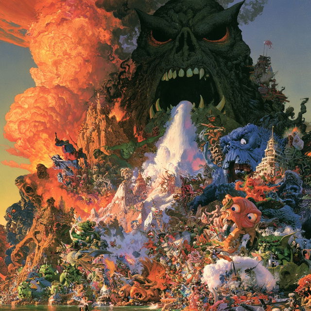 Josh Kirby style, Midjourney V8.2, render 2 of 4