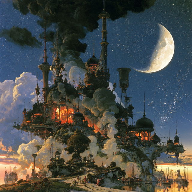 Josh Kirby style, Midjourney V8.2, render 4 of 4