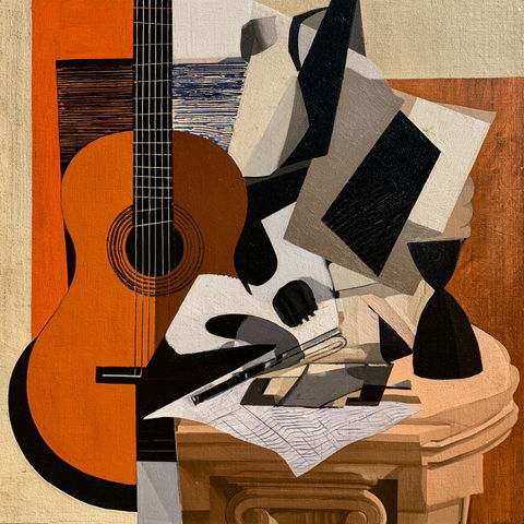 Juan Gris style (Painters), Midjourney V8.2