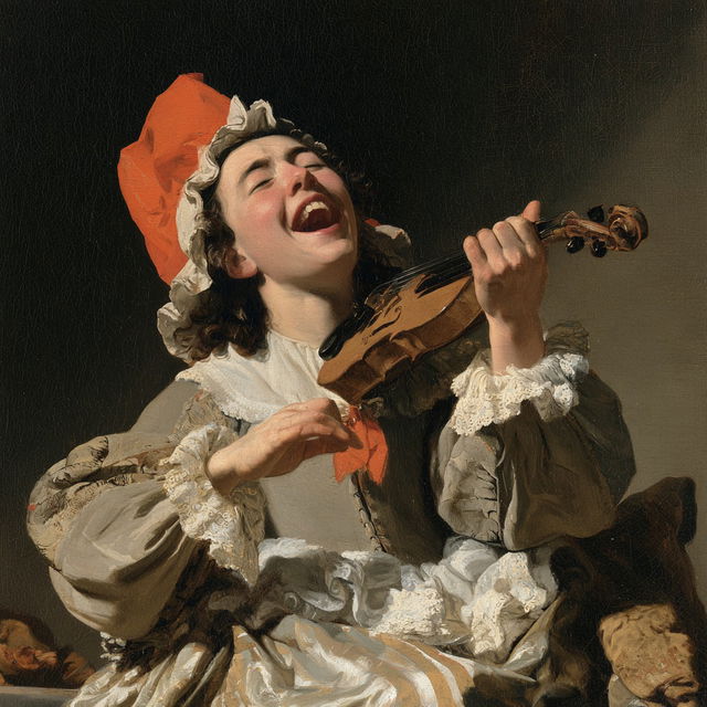 Judith Leyster style, Midjourney V8.2, render 4 of 4