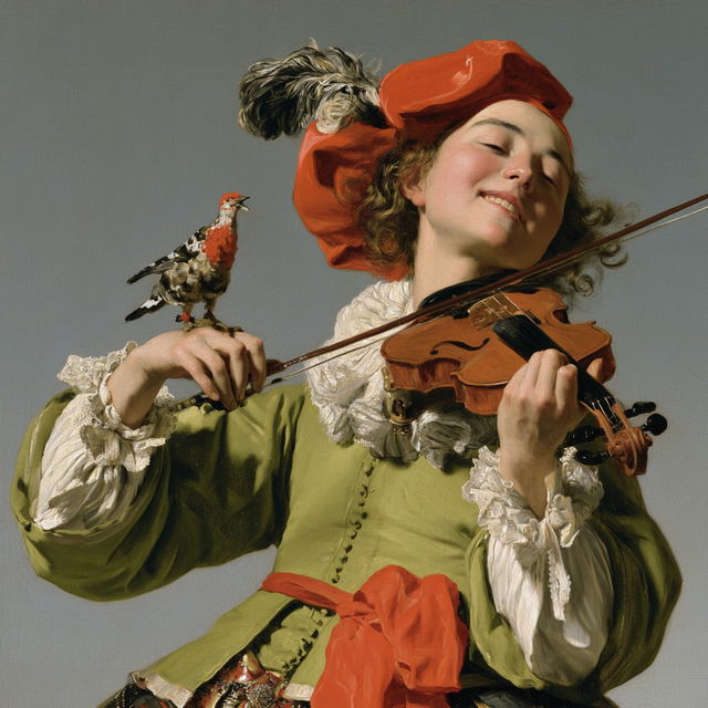 Judith Leyster style, Midjourney V8.2, render 2 of 4