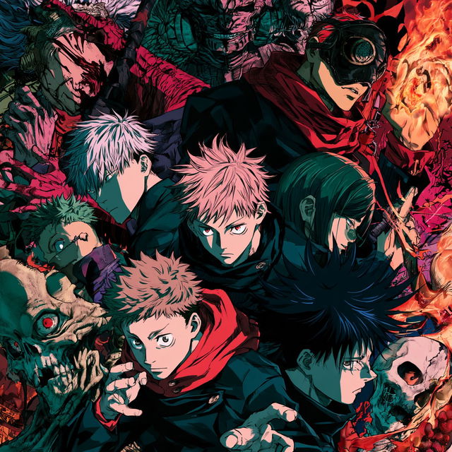 Jujutsu Kaisen style, Midjourney V8.2, render 2 of 4