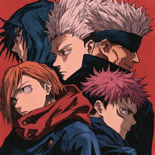 Jujutsu Kaisen style, Midjourney V8.2, render 3 of 4