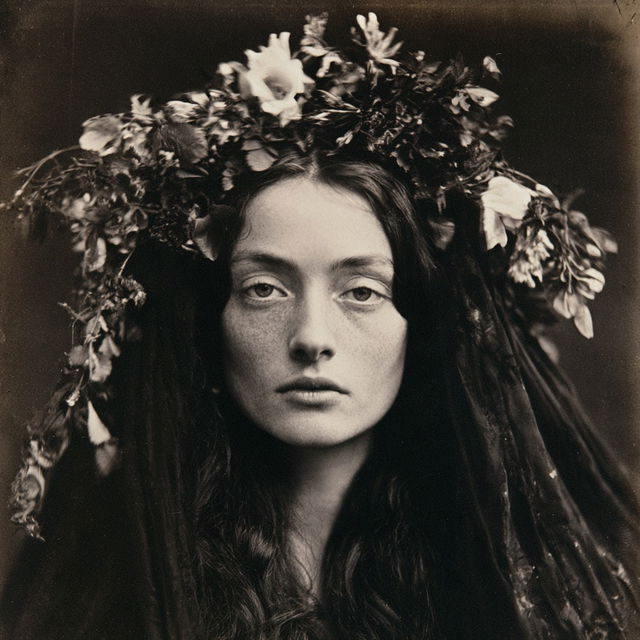 Julia Margaret Cameron style, Midjourney V8.2, render 4 of 4