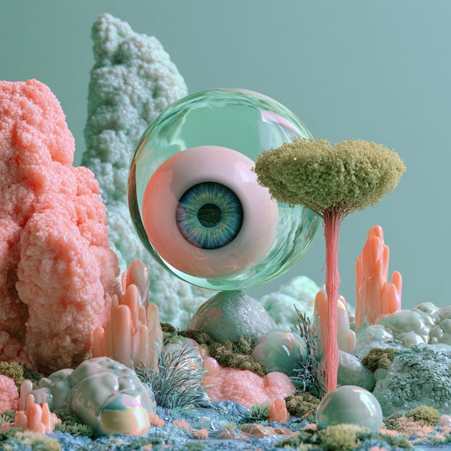 Julian Glander style, Midjourney V8.2, render 4 of 4