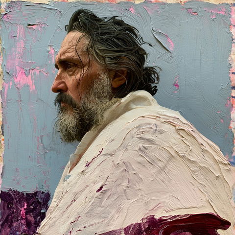 Julian Schnabel style (Painters), Midjourney V8.2