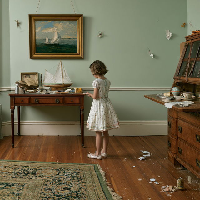 Julie Blackmon style, Midjourney V8.2, render 1 of 4