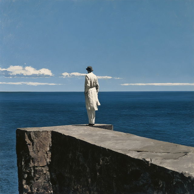 Julio Larraz style, Midjourney V8.2, render 4 of 4
