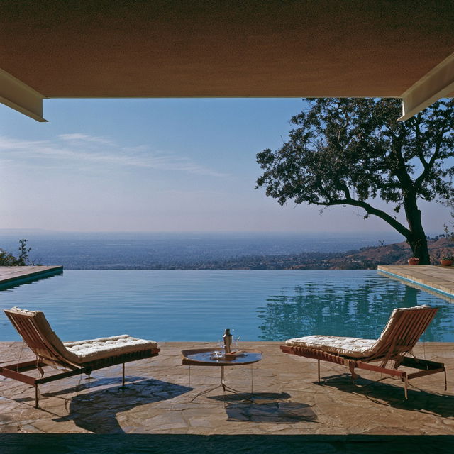 Julius Shulman style, Midjourney V8.2, render 2 of 4