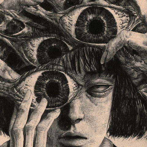 Junji Ito style (Illustrators), Midjourney V8.2
