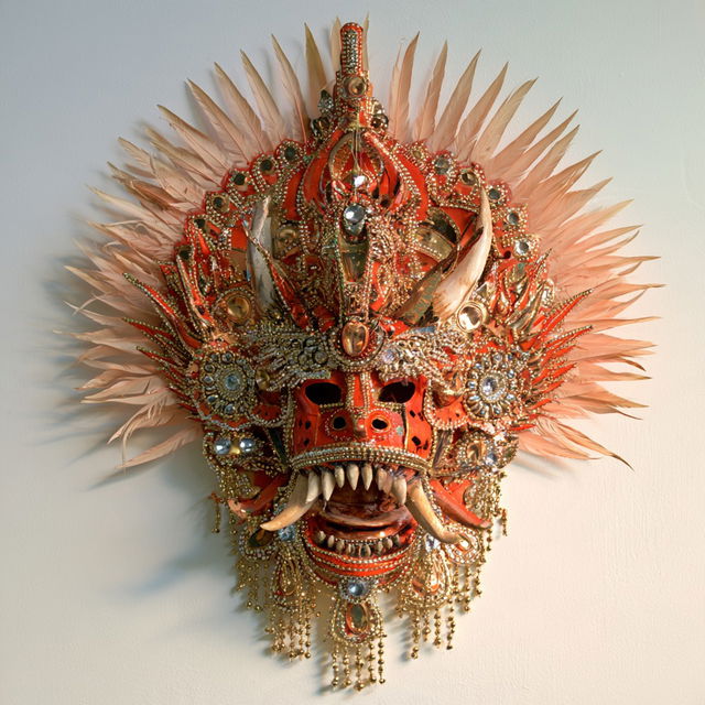 Junkanoo mask style, Midjourney V8.2, render 1 of 4