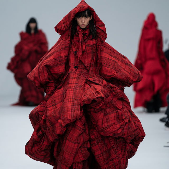 Junya Watanabe style, Midjourney V8.2, render 2 of 4