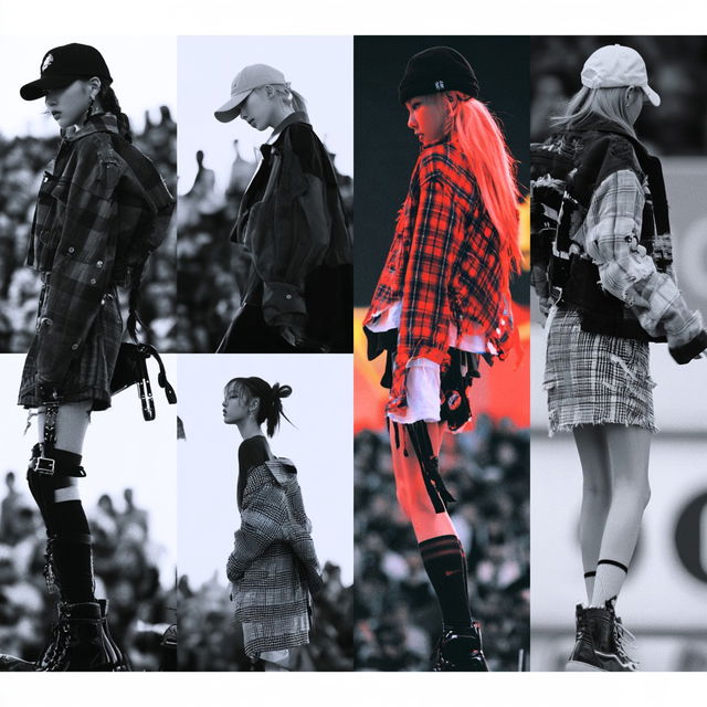 K-pop fashion style, Midjourney V8.2, render 1 of 4