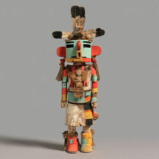 Kachina doll style, Midjourney V8.2, render 1 of 4