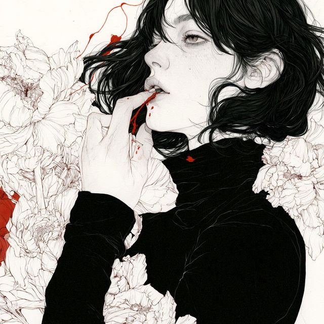 Kaethe Butcher style, Midjourney V8.2, render 1 of 4