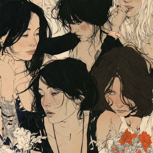 Kaethe Butcher style, Midjourney V8.2, render 3 of 4