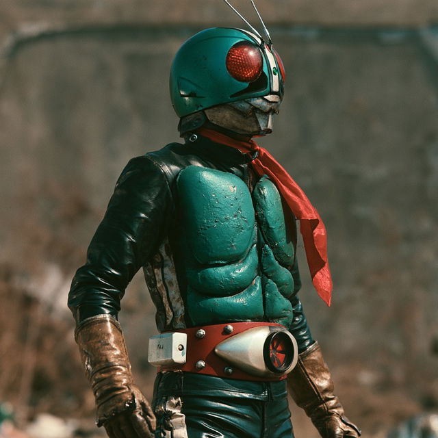 Kamen Rider style, Midjourney V8.2, render 1 of 4