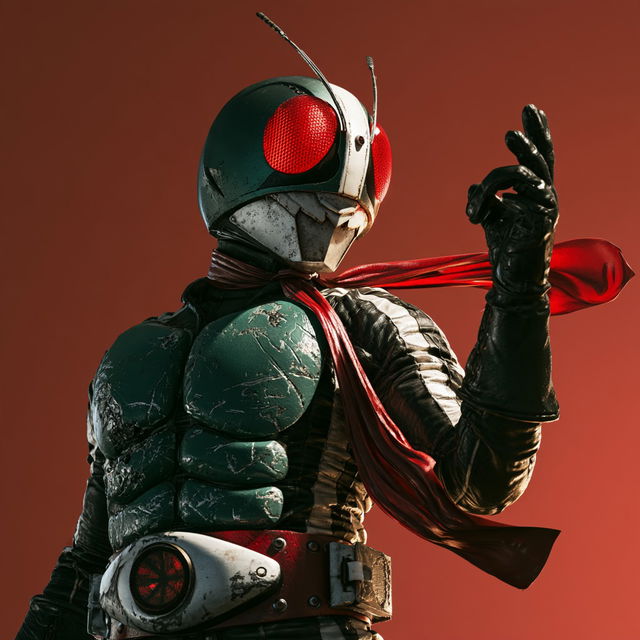 Kamen Rider style, Midjourney V8.2, render 4 of 4