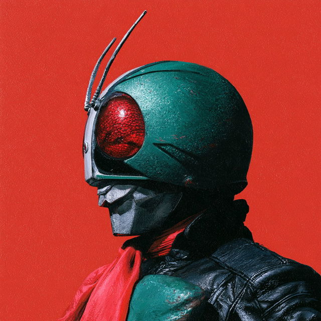 Kamen Rider style, Midjourney V8.2, render 3 of 4