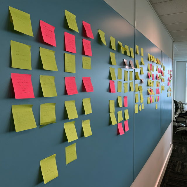 Kanban wall style, Midjourney V8.2, render 2 of 4